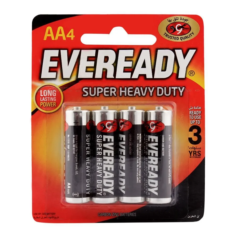 Eveready Battery AA4 4 Pieces