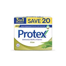 Protex Bar Soap Saver Packets Aloe 3 x 135g