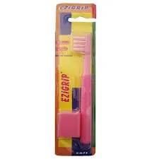 Ezigrip Deziner Soft Toothbrush Pink 1 Piece