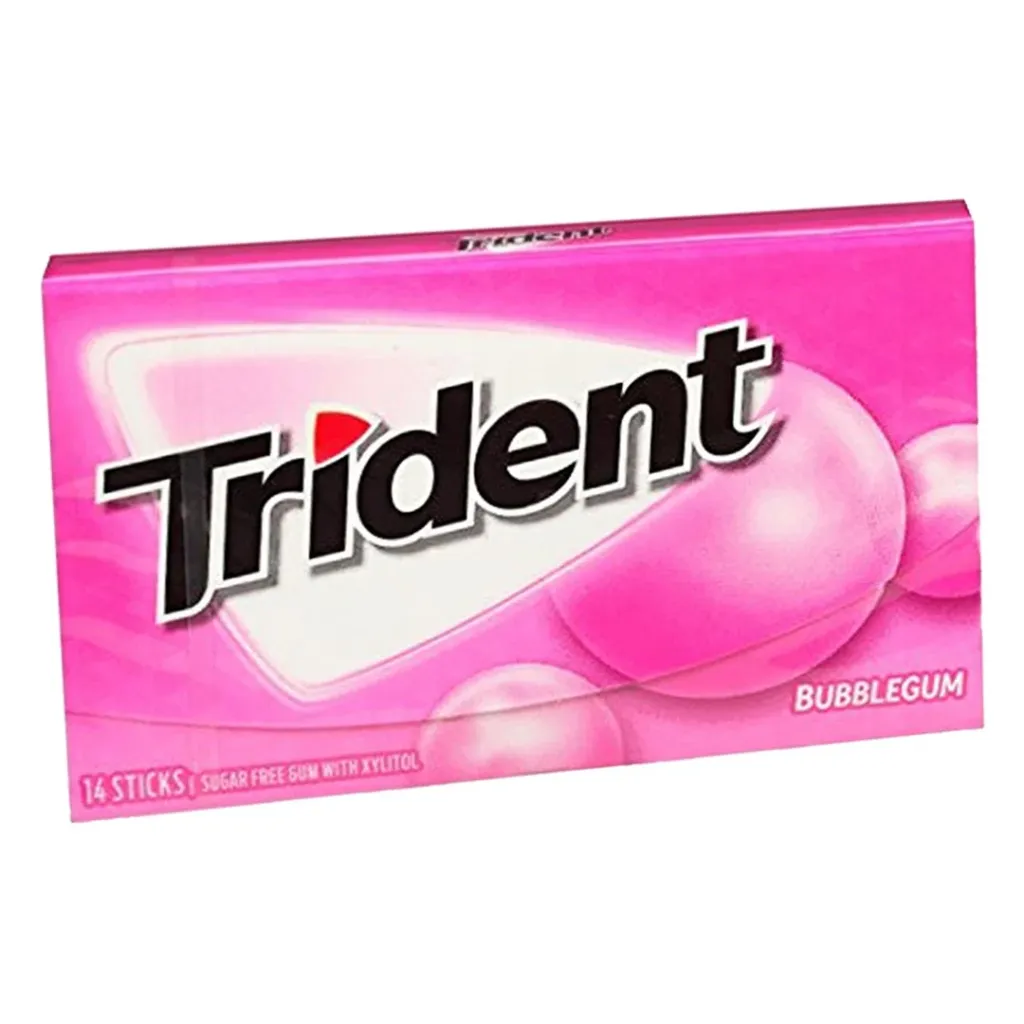 Trident Bubblegum Flavor Gum 27g