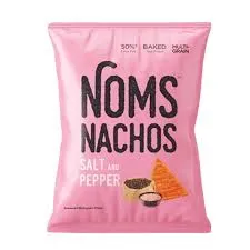 Nachos Noms Pink Salt and Pepper Chips 64g