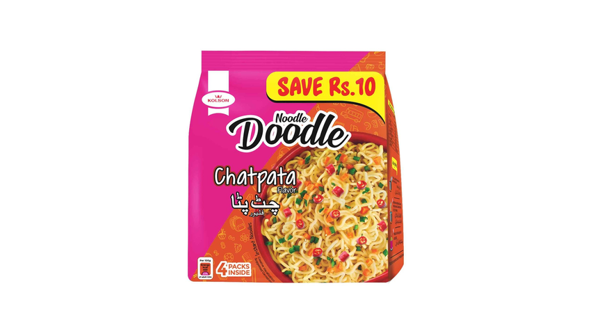 Kolson Instant Noodles Chatpata Family Pack 4 x 48g