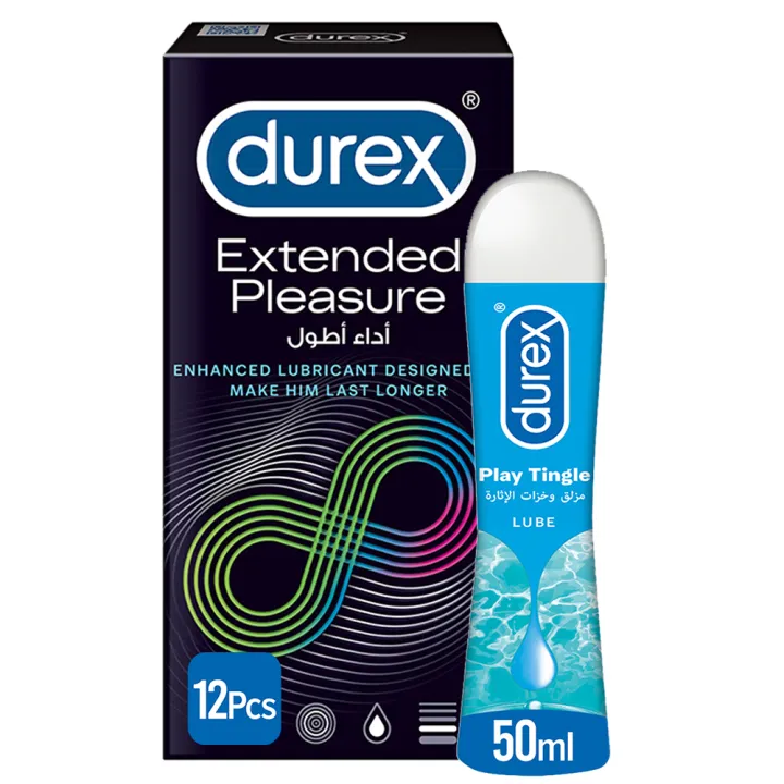 Durex Condoms Extended Pleasure - 12 Pieces