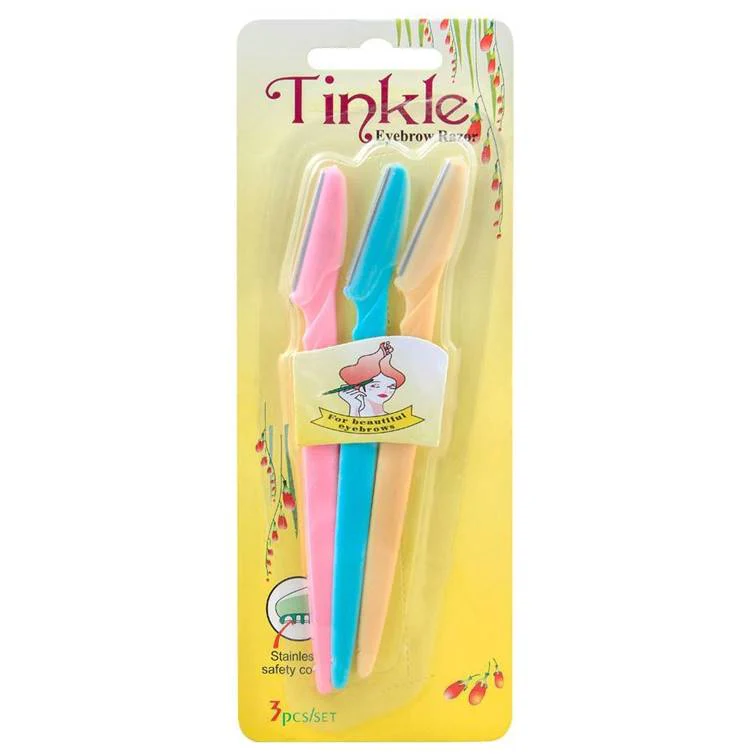 Tinkle Eyebrow Razor (Pack) 3 Pieces