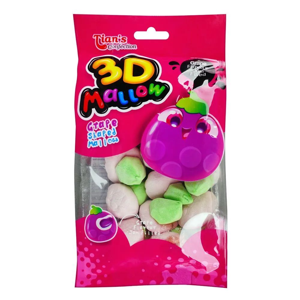 Tian's 3D Mallow Grape Shaped 100g