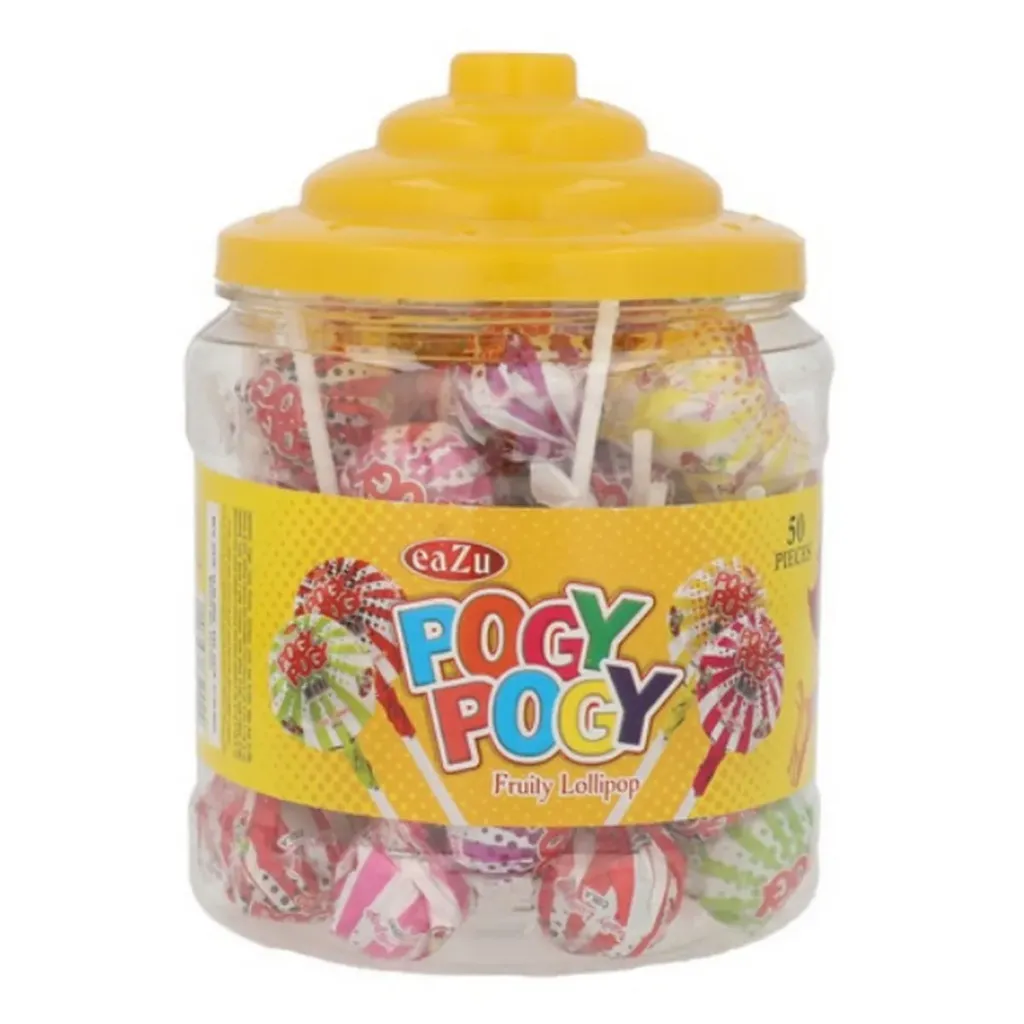 Eazu Pogy Pogy Lollipop Jar Imported 1 Packet