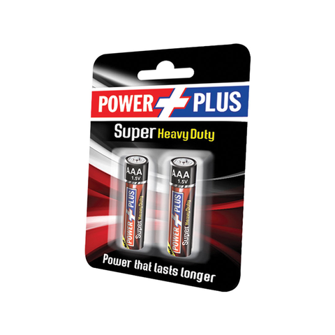 Power Plus Super Heavy Duty AAA Card Battery Cell 1 Packet