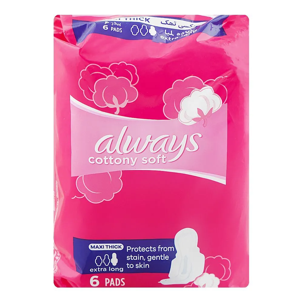Always Cottony Soft Maxi Thick Extra Long Pad 6 Pieces