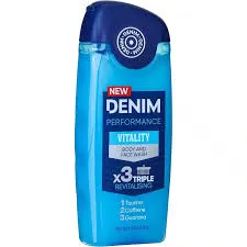 Denim Performance Vitality Body & Face Wash 250ml