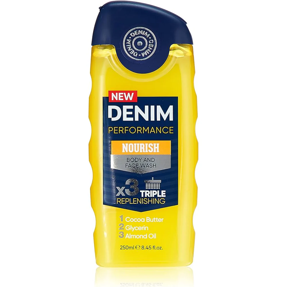Denim Performance Nourish Body & Face Wash 250ml