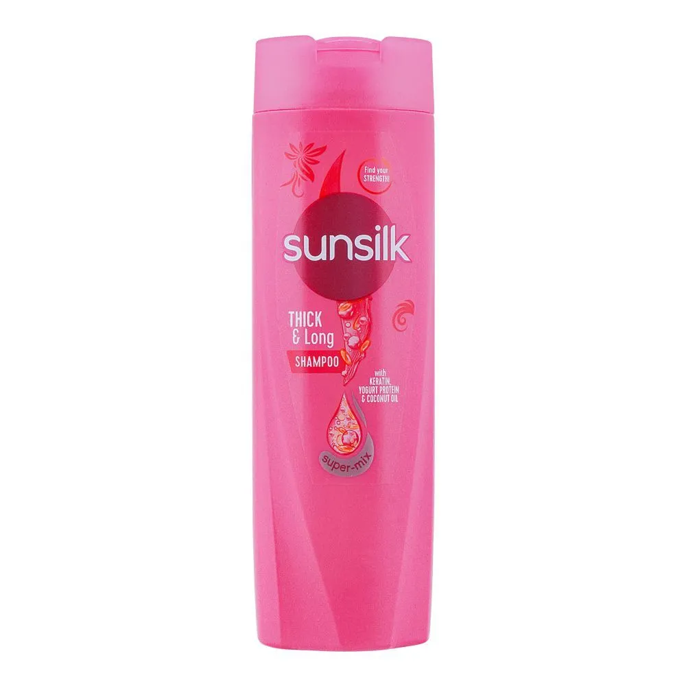 Sunsilk Thick & Long Keratin Yogurt Protein & Coconut Oil Shampoo 185ml