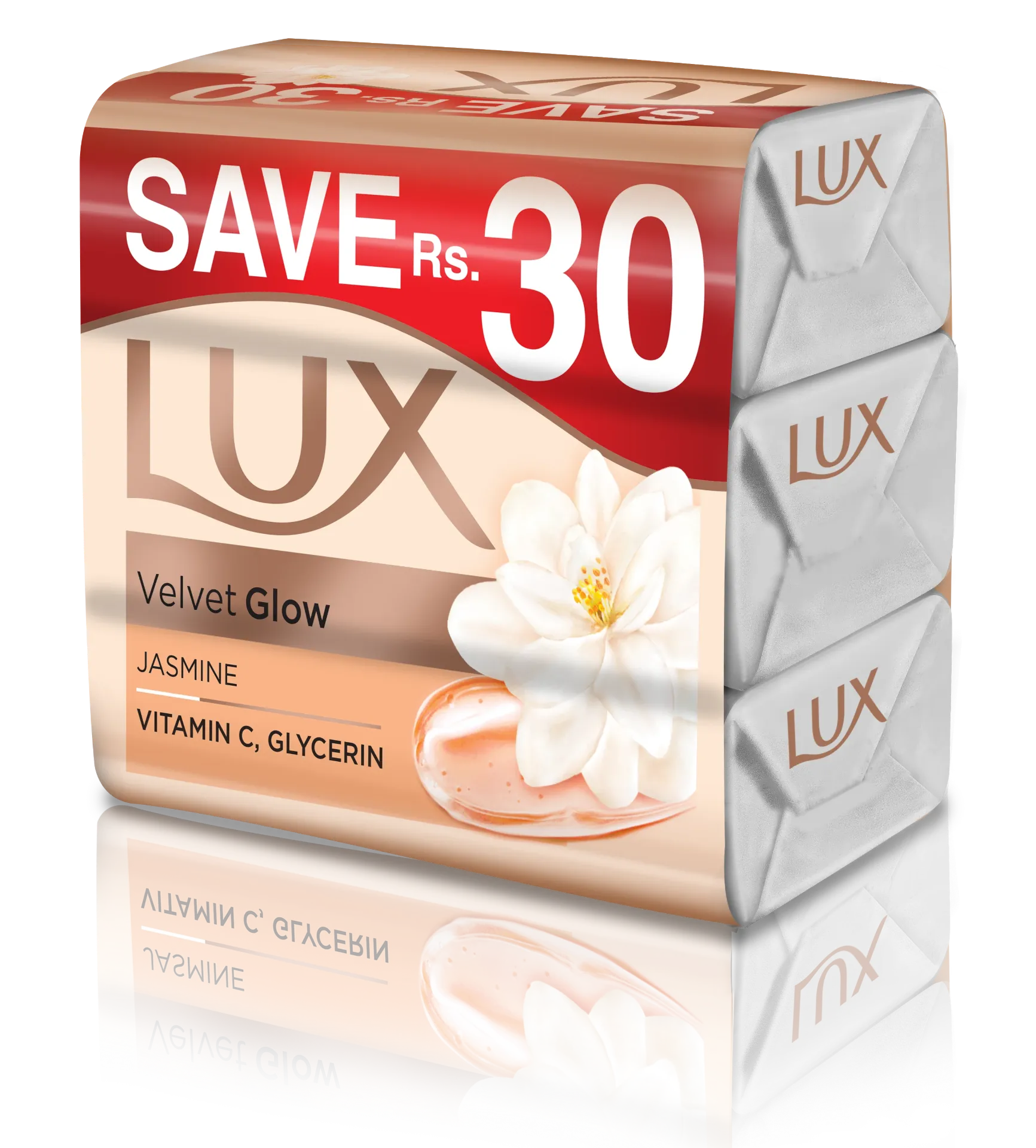 Lux Velvet Glow Jasmine Vitamin C, Glycerin Trio Pack 1 Unit
