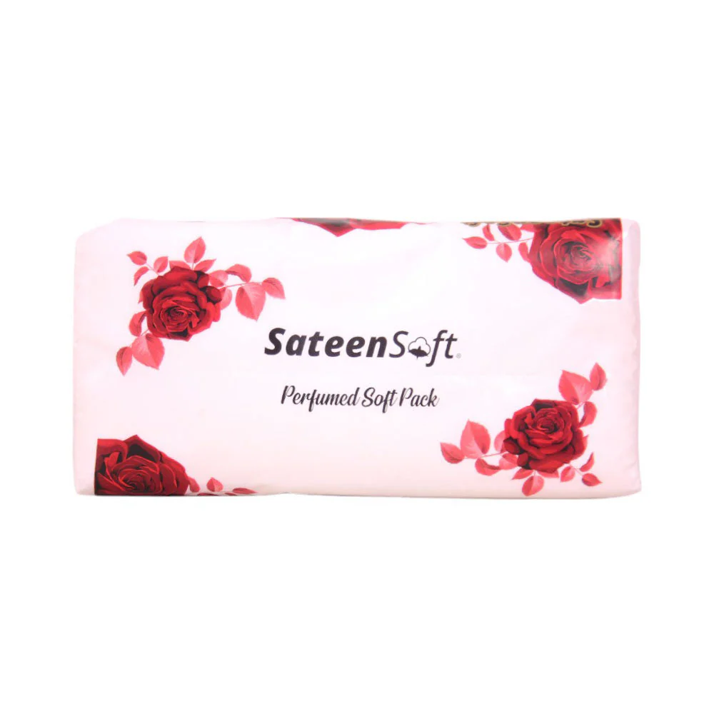 Sateensoft Perfumed Cotton Tissue Pack 100 Pieces