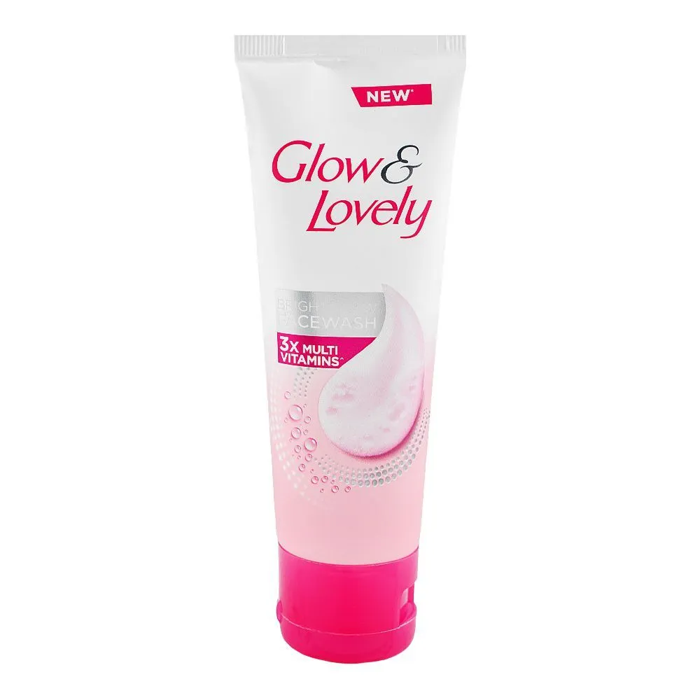 Glow & Lovely Bright Glow 3X Multi-vitamins Face Wash for All Skin Types 80g