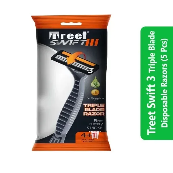 TREET SWIFT 3 TRIPLE BLADE RAZOR 5 PC