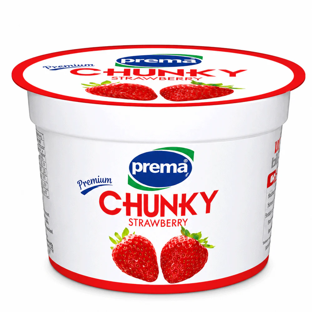 PREMA CHUNKY STRAWBERRY YOGURT 90GM