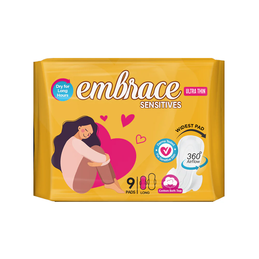 EMBRACE SENSITVE MAXI LARGE 9PADS