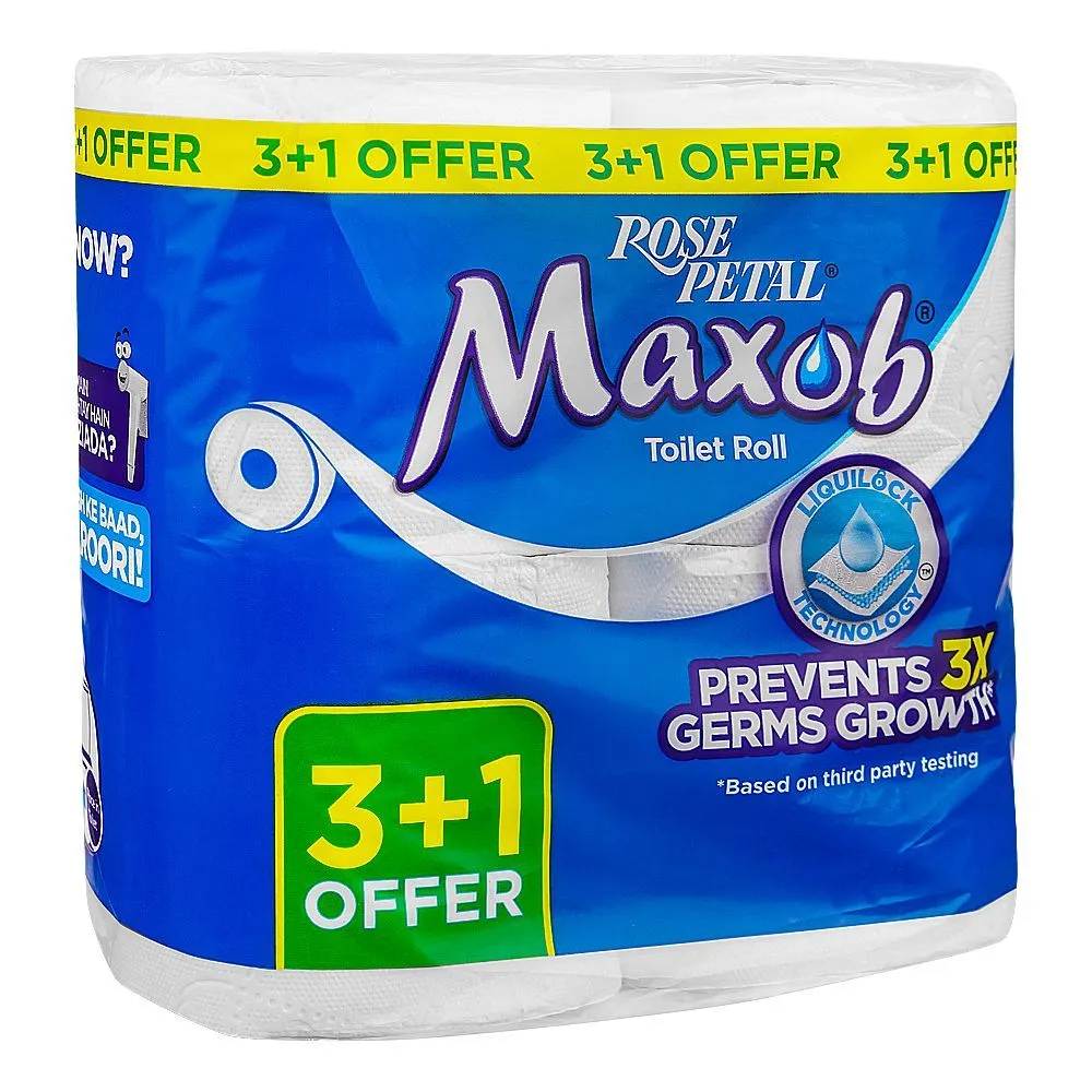 ROSE PETAL MAXOB TOILET ROLL 3+1