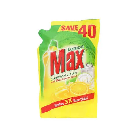 LEMON MAX DISHWASH LIQUID 450ML POUCH