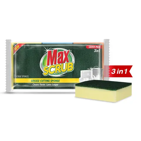 MAXSCRUB SPONG-MULTI 3IN1