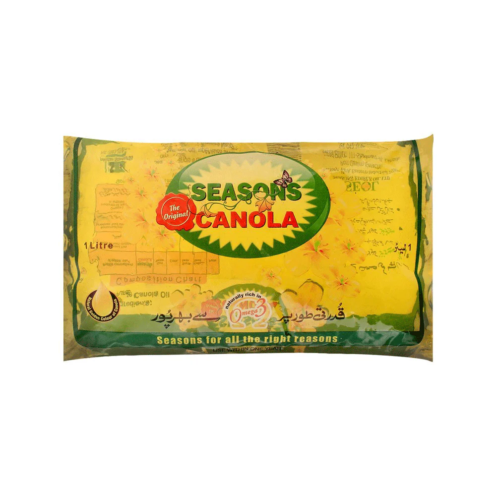 SEASONS CANOLA OIL POUCH 1X5LTR