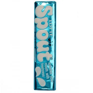 LOTTE SPOUT PEPPERMINT GUM 23GM