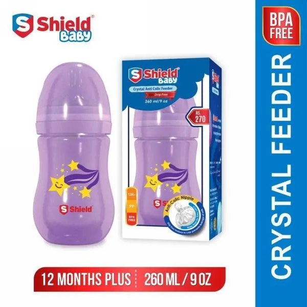 SHIELD BABY WIDENECK FEEDER 260ML 12M+